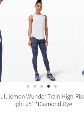 Lululemon Wunder Train High Rise Tight - 25 inch size 4